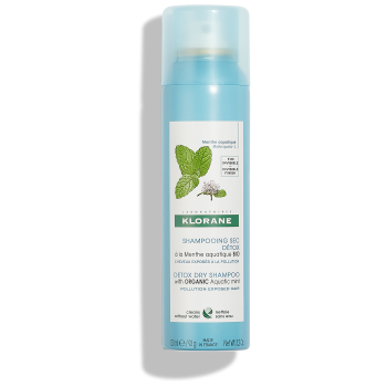 klorane shampoo secco menta acquatica anti-inquinamento 150ml